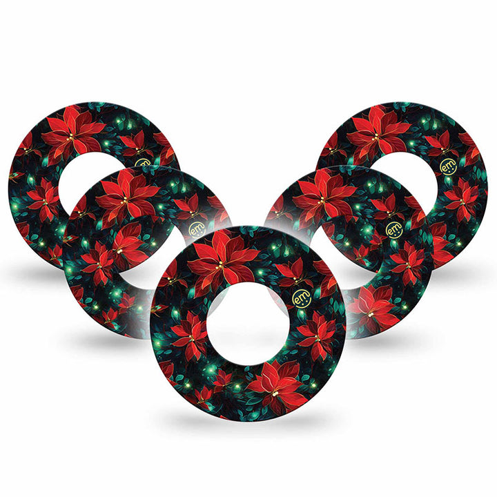 Freestyle Libre 1 & 2 ExpressionMed tapes: Christmas floral