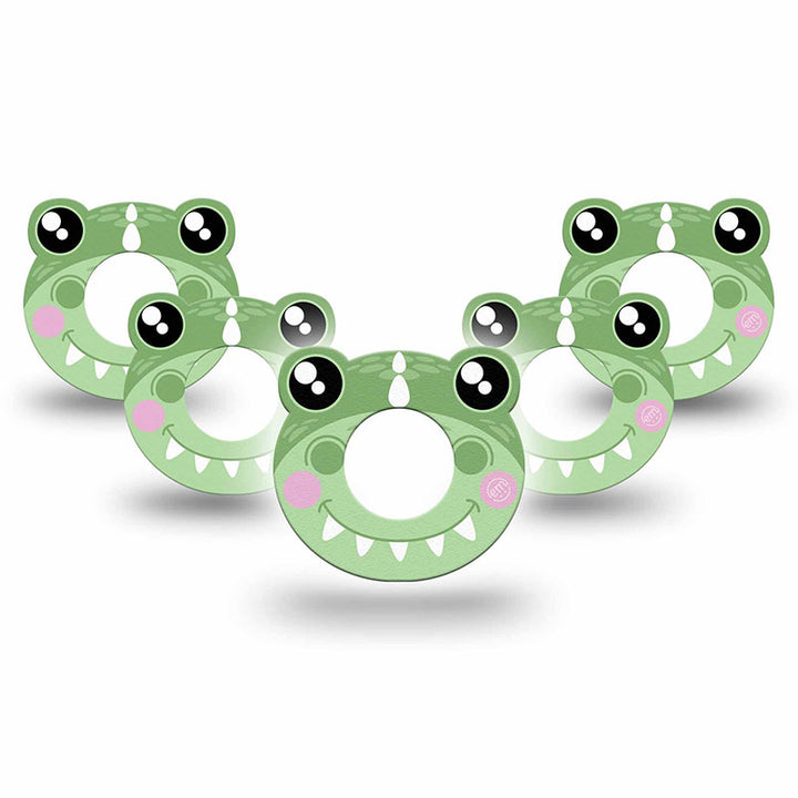 Freestyle Libre 1 & 2 ExpressionMed tapes: Green dino cute shape