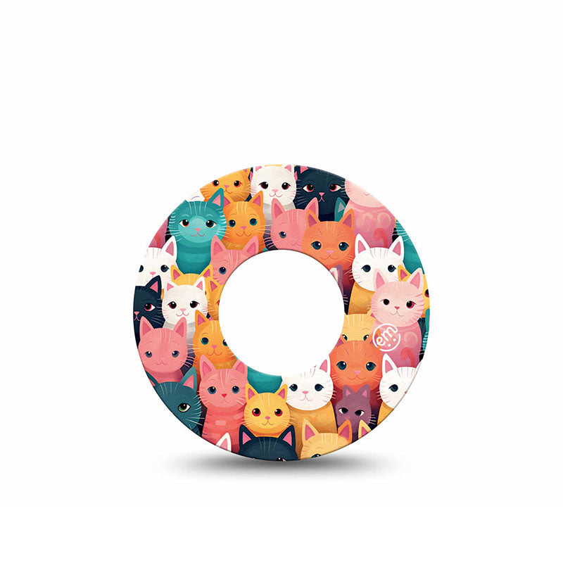 Freestyle Libre 2 ExpressionMed tapes: Rainbow cats