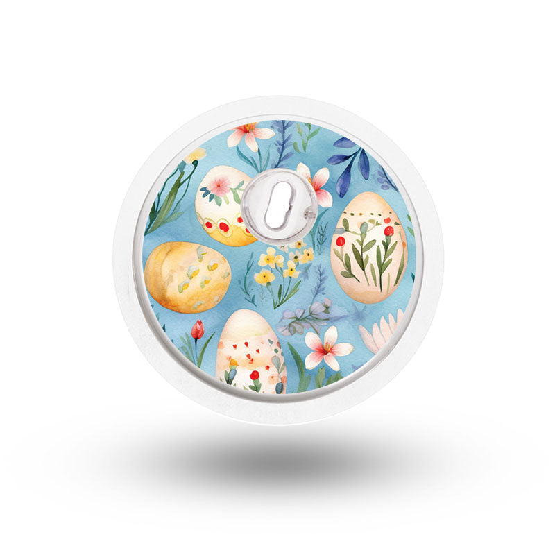 Freestyle Libre 3 sensor sticker: Blue Easter