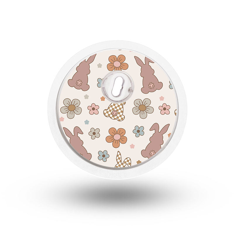 Freestyle Libre 3 sensor sticker: Easter rabbits