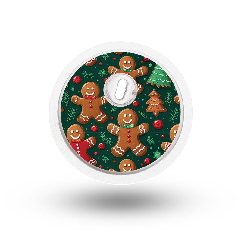 Freestyle Libre 3 sensor sticker: Gingerbread men