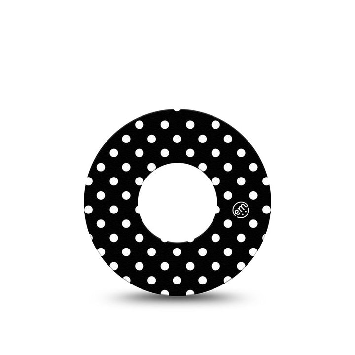 Freestyle Libre 1 & 2 ExpressionMed tapes: Black and white polka dots