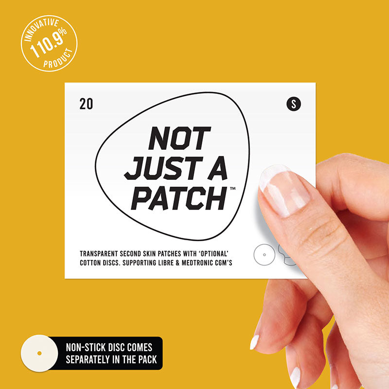 Not Just a Patch Patchs adhésifs transparents pour Freestyle Libre & Medtronic - Paquet de 20