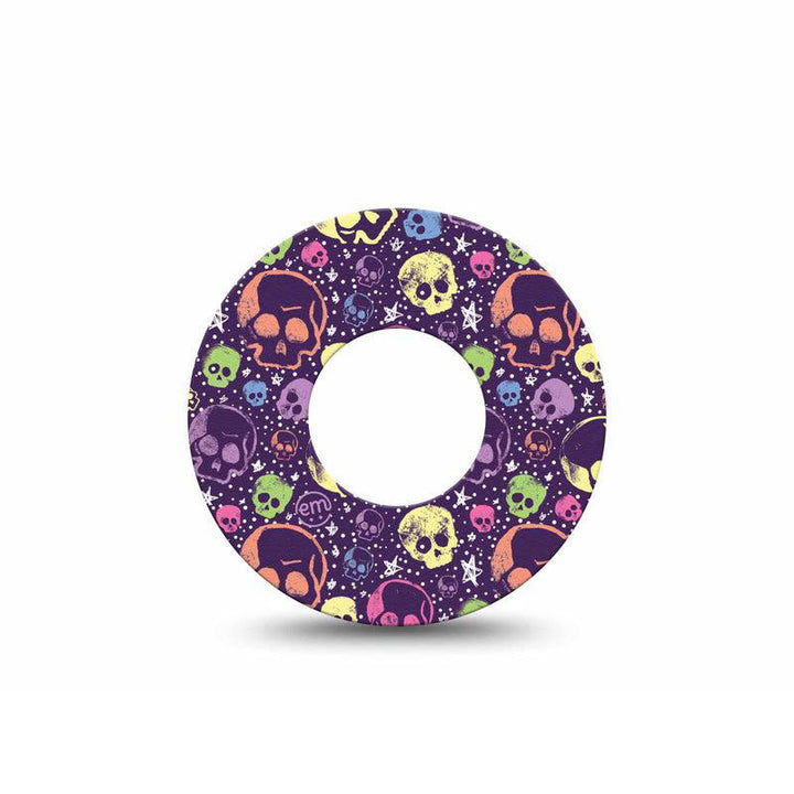 Freestyle Libre 1 & 2 ExpressionMed tapes: Neon skulls