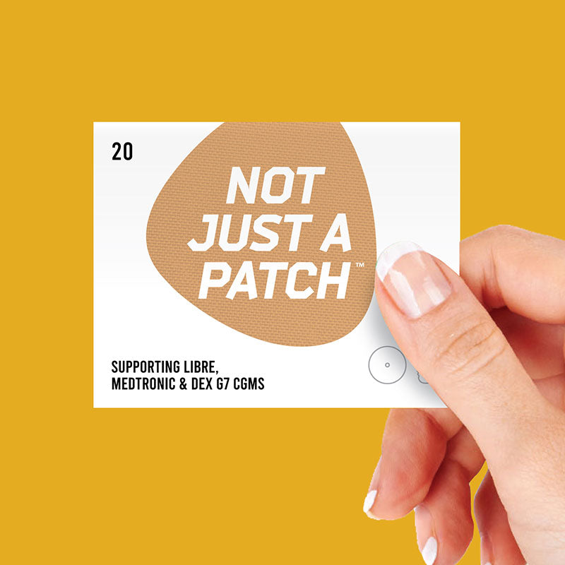 Not Just a Patch Adhesive patches for Freestyle Libre, Medtronic & Dexcom G7 - Pack of 20