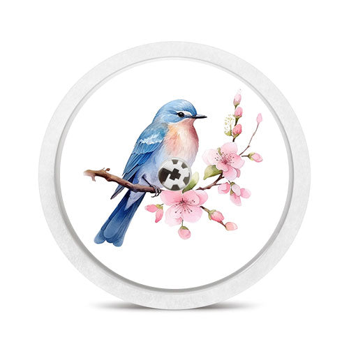 Freestyle Libre 2 sensor sticker: Bird on a branch