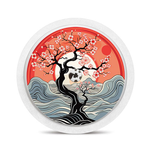 Freestyle Libre 2 sensor sticker: Boho Sakura