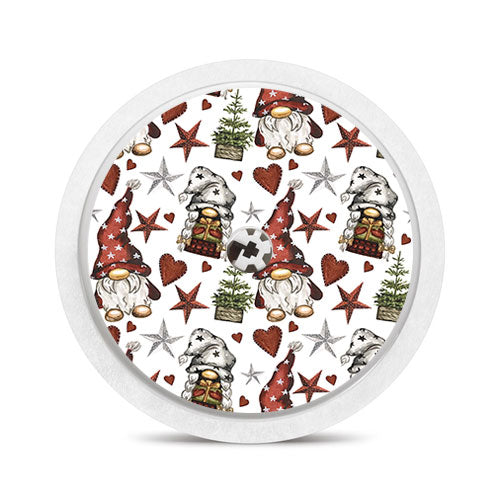Freestyle Libre 2 sensor sticker: Christmas gnomes