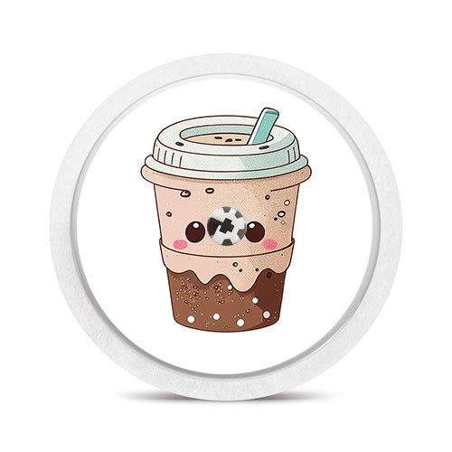 Freestyle Libre 1 & 2 sensor sticker: Coffee cup