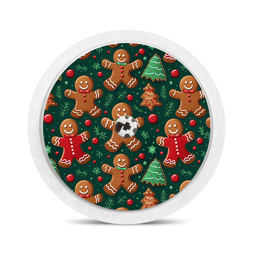 Freestyle Libre 2 sensor sticker: Gingerbread men
