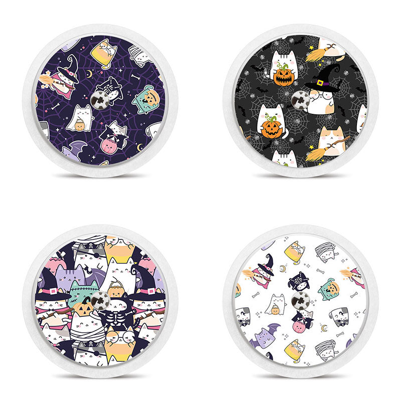 Freestyle Libre 2 sensor sticker combo pack: Halloween cats