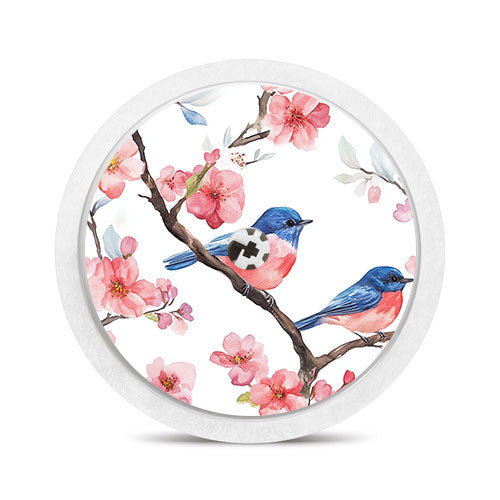 Freestyle Libre 2 sensor sticker: Blue bird