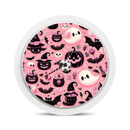 Freestyle Libre 2 sensor sticker: Pink Halloween