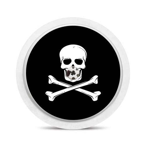 Freestyle Libre 1 & 2 sensor sticker: Pirate flag