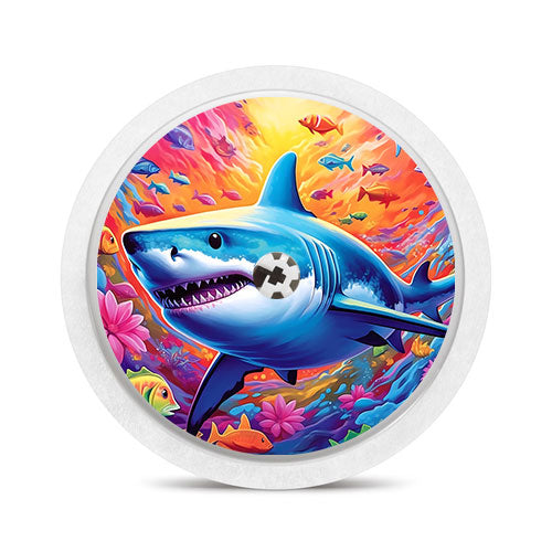 Freestyle Libre 1 & 2 sensor sticker: Shark