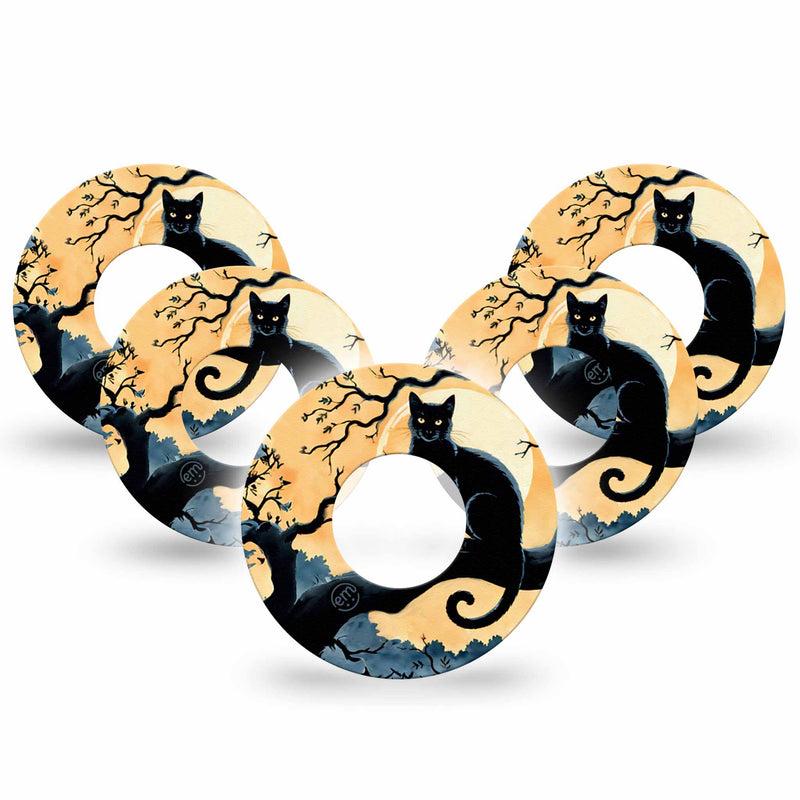 Freestyle Libre 1 & 2 ExpressionMed tapes: Spooky black cat