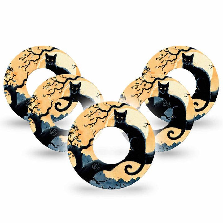 Freestyle Libre 1 & 2 ExpressionMed tapes: Spooky black cat