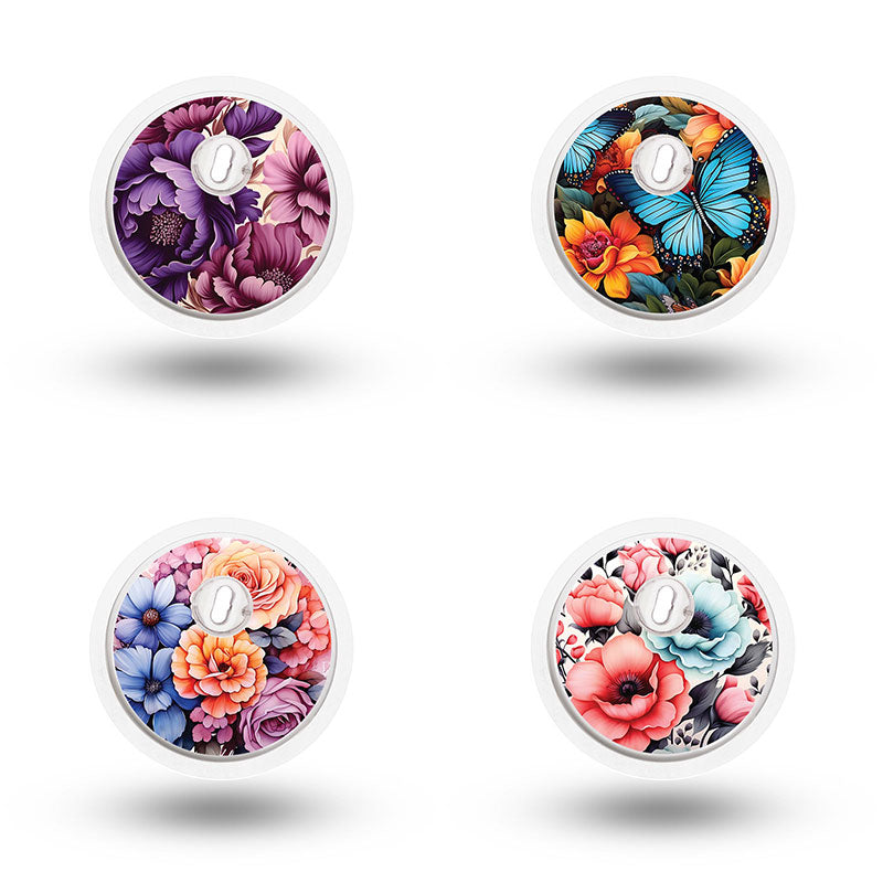 Freestyle Libre 3 sensor sticker combo pack: Flowery