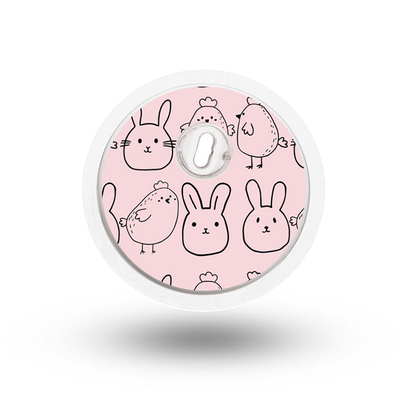 Freestyle Libre 3 sensor sticker: Pink Easter