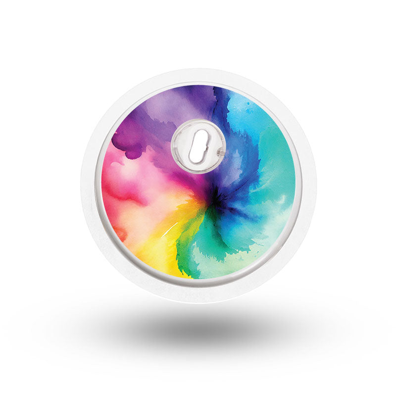 Freestyle Libre 3 sensor sticker: Tie dye watercolor