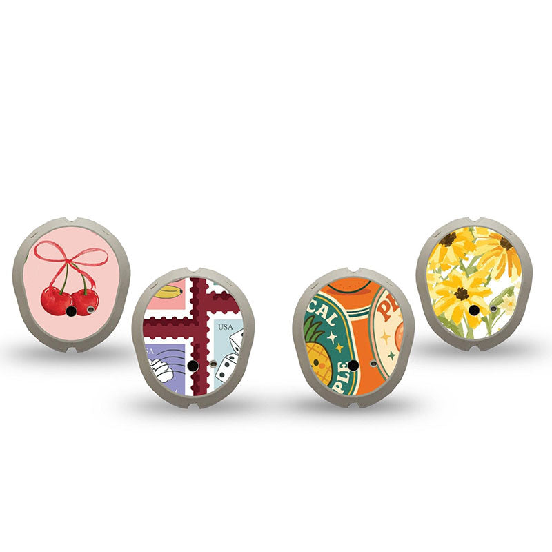 ExpressionMed Dexcom G7 transmitter sticker: Sweet stickers Variety pack