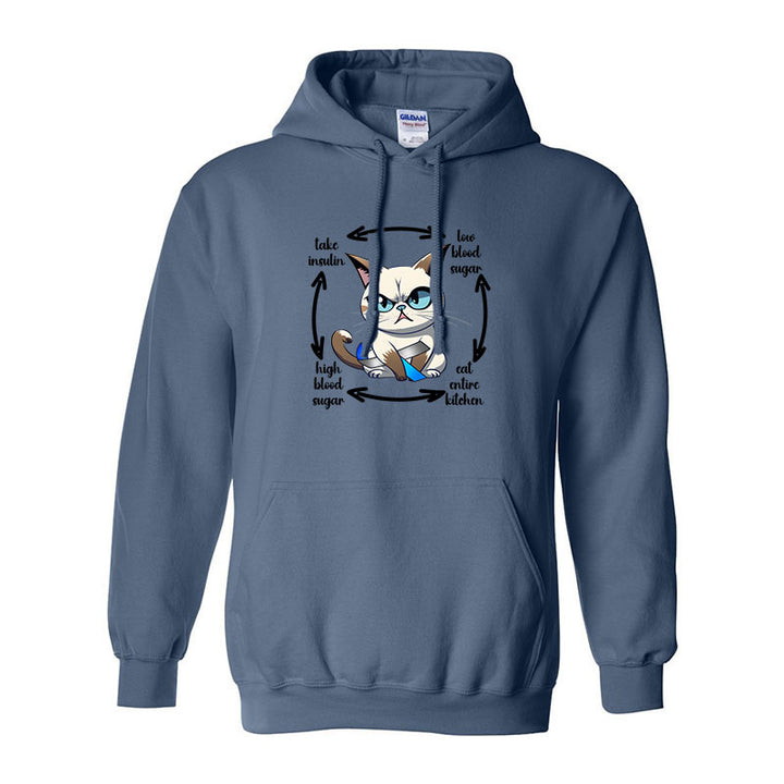 Diabetes cat Unisex hoodie