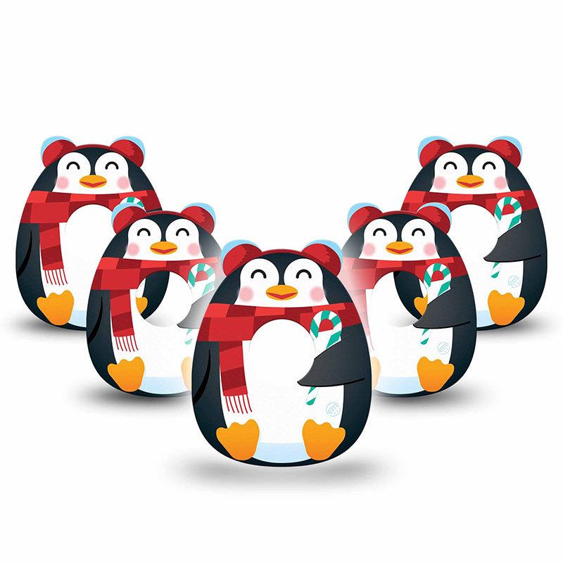 Insulin pump infusion set ExpressionMed tapes: Happy penguin