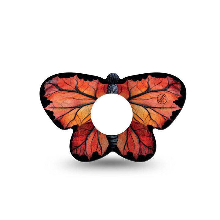 Insulin pump infusion set ExpressionMed tapes: Leaf butterfly