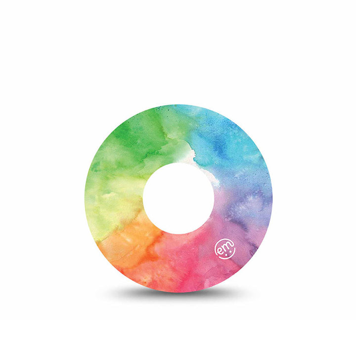 Insulin pump infusion set ExpressionMed tapes: Rainbow clouds