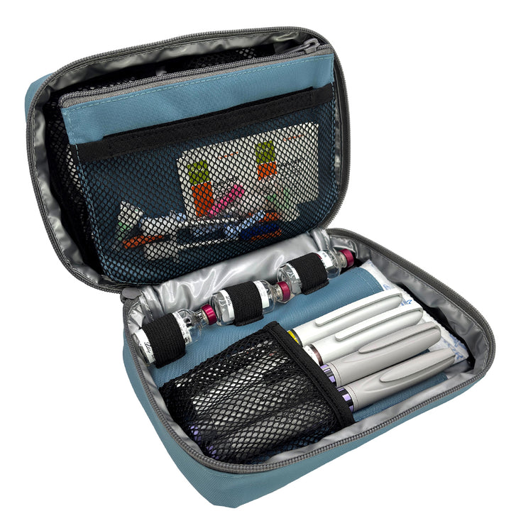 Sugar Medical Insulated Diabetes Organizer: Steel Blue
