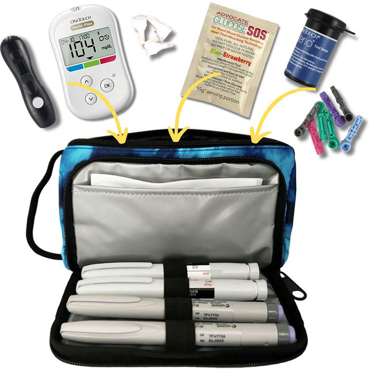 Sugar Medical Insulated Diabetes Insulin Supply Case: Waves