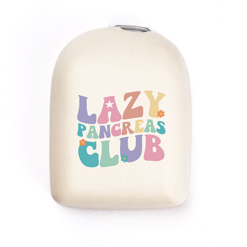 Housse réutilisable Omnipod : Lazy Pancreas Club - Beige