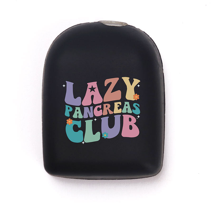 Housse réutilisable Omnipod : Lazy Pancreas Club - Noir