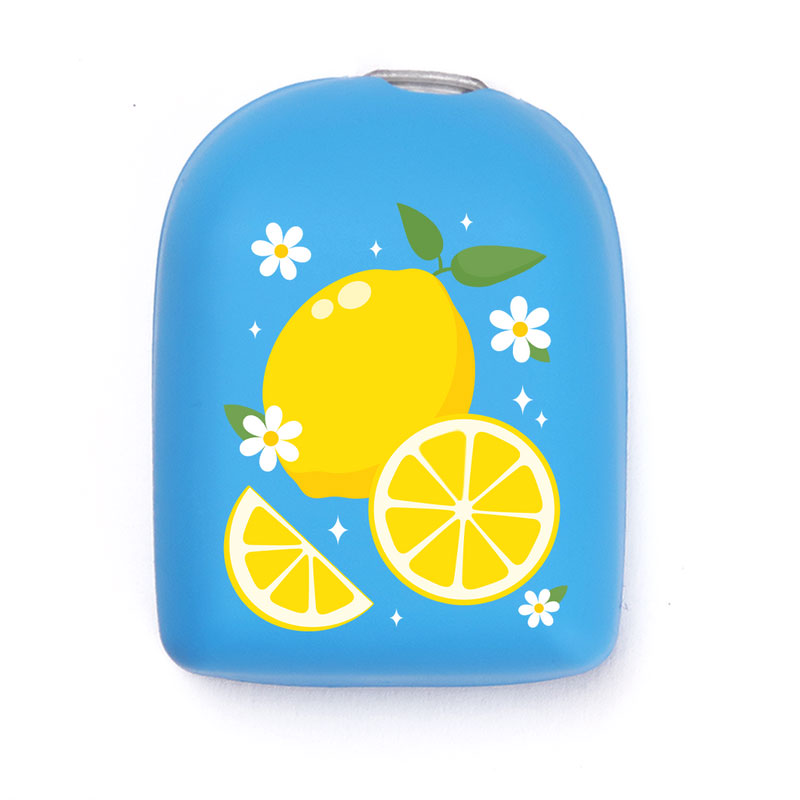 Omnipod reusable cover: Lemons - Blue