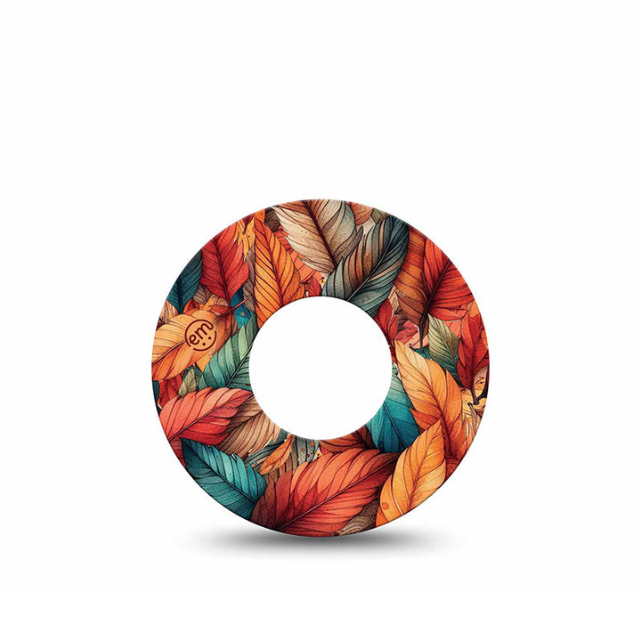 Freestyle Libre 1 & 2 ExpressionMed tapes: Fall leaf feathers