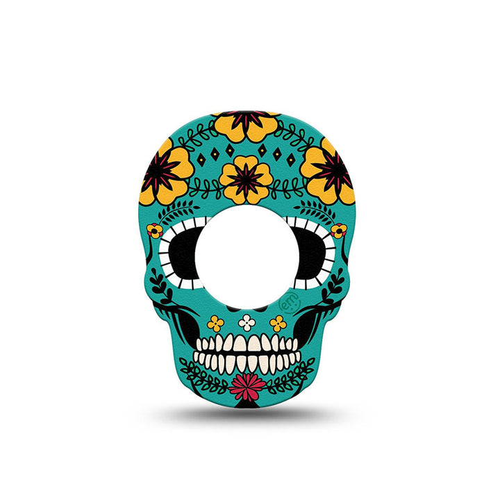 Freestyle Libre 1 & 2 ExpressionMed tapes: Teal skull