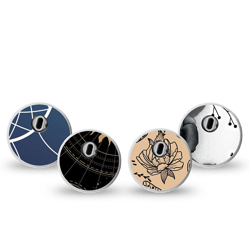 ExpressionMed Freestyle Libre 3 sensor sticker: Ink &amp; Eclipse Variety pack
