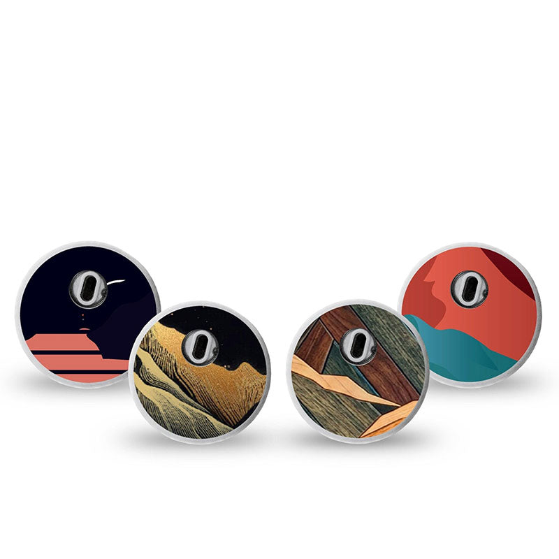ExpressionMed Freestyle Libre 3 sensor sticker: Mountain Escapade Variety pack