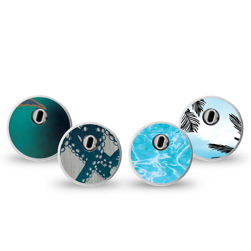 ExpressionMed Freestyle Libre 3 sensor sticker: Poolside Tide Variety pack