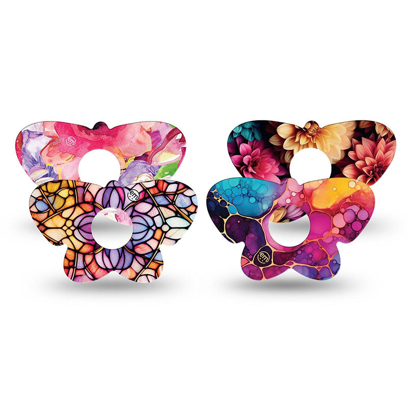 Freestyle Libre 3 ExpressionMed tapes: Prism Ink Variety pack butterfly tape