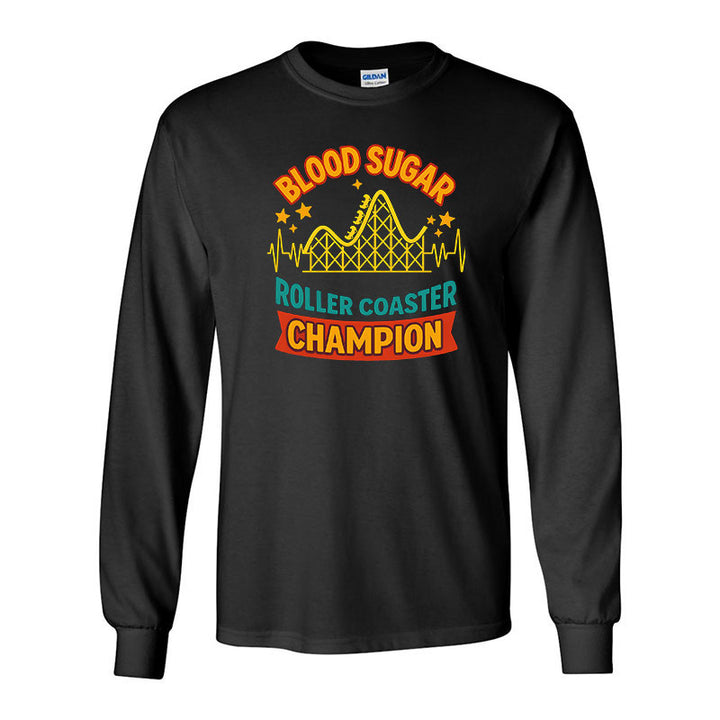 Blood sugar roller coaster champion Unisex long sleeve t-shirt