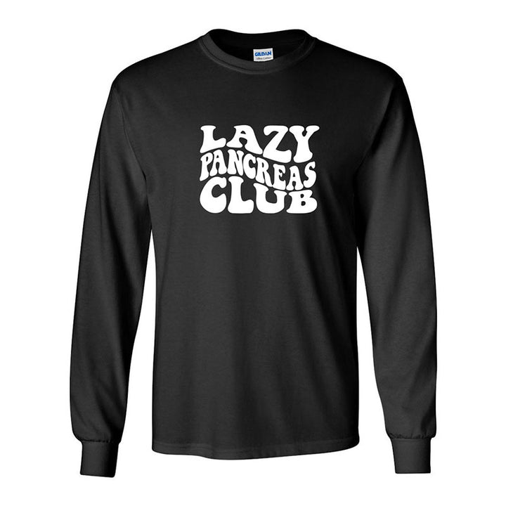 Club du pancréas paresseux T-shirt unisexe à manches longues