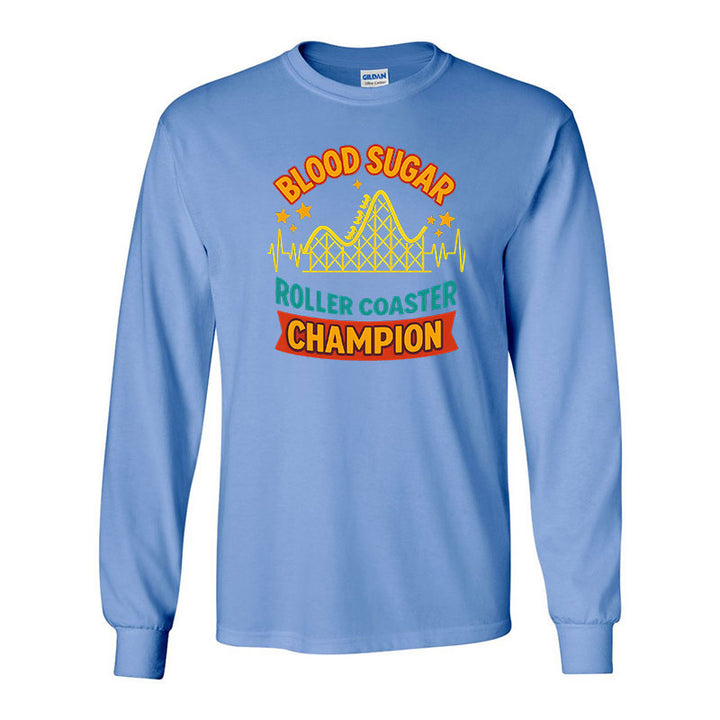 Blood sugar roller coaster champion Unisex long sleeve t-shirt