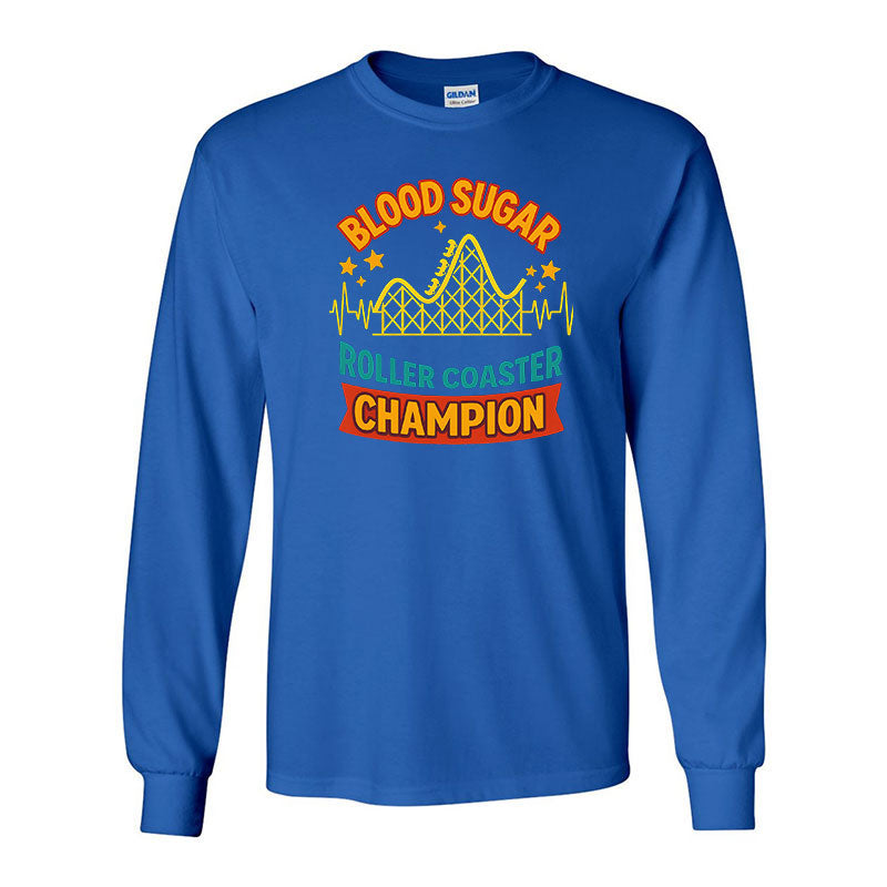 Blood sugar roller coaster champion Unisex long sleeve t-shirt