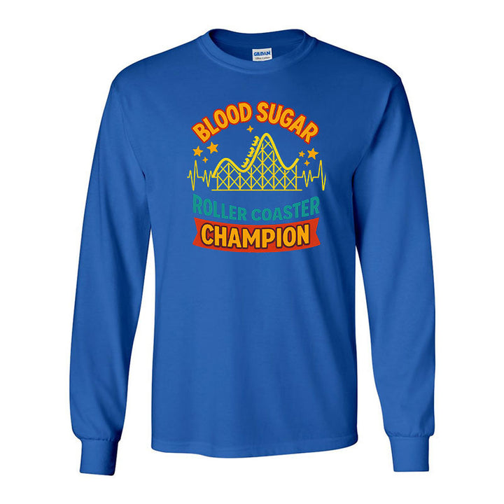 Blood sugar roller coaster champion Unisex long sleeve t-shirt