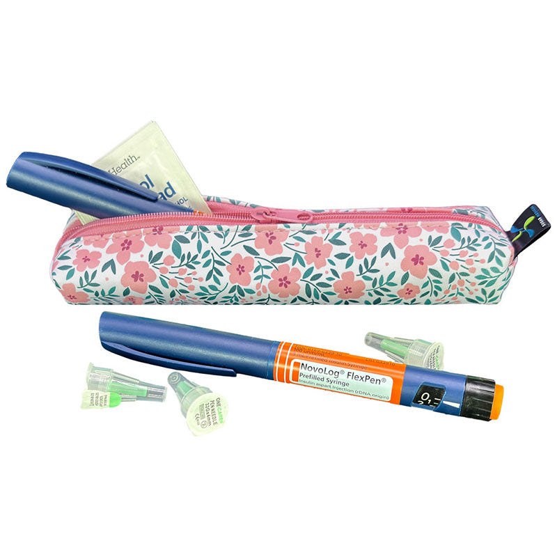 Sugar Medical MedMate GLP-1 / Insulin pen case: Luna floral