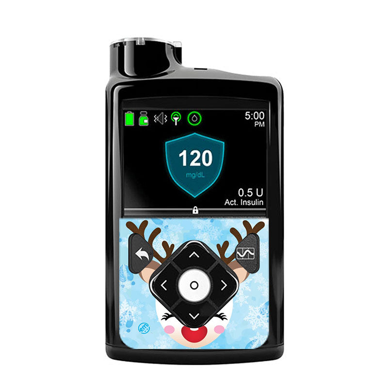 ExpressionMed Medtronic Minimed Decorative Sticker: Flurry the Reindeer