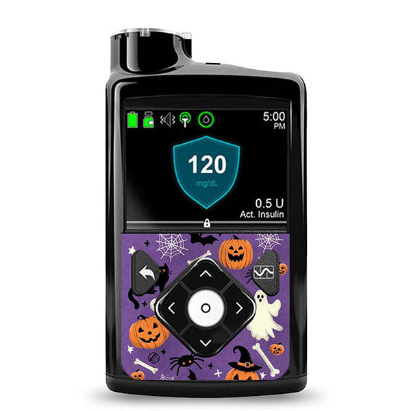 ExpressionMed Medtronic Minimed Decorative Sticker: Happy Halloween