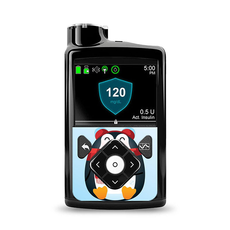 ExpressionMed Medtronic Minimed Decorative Sticker: Happy penguin